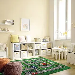 Detský koberec - Village Road (zelený)