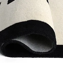 Detský koberec - Zebra Hand Tufted Wool Premium (béžová/čierna)