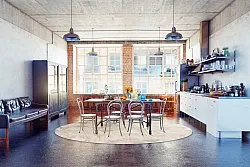 Kruhový koberec - Porto (béžový)