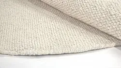 Kruhový koberec - Bibury (krémový)