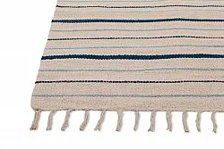 Bavlnený koberec - Boda (biela/modrá)