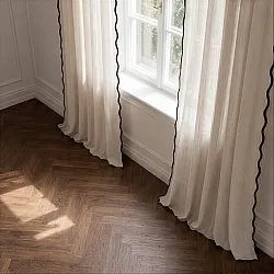 Gardiner 2-Pack - Bomullsgardin Yrsa (ljusbeige)