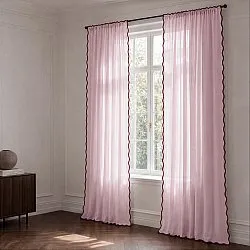 Gardiner 2-Pack - Bomullsgardin Yrsa (rosa)