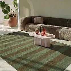 Bavlnený koberec - Nilo (machovo zelená)