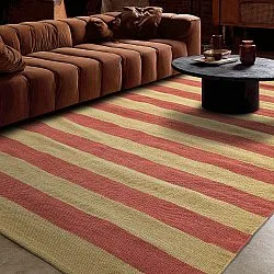 Bavlnený koberec - Nilo (horčicovo žltá/terakota)