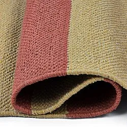 Bavlnený koberec - Nilo (horčicovo žltá/terakota)