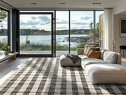 Bavlnený koberec - Noomi (čierny)