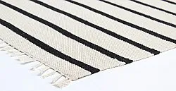 Bavlnený koberec - Helle (offwhite/čierny)