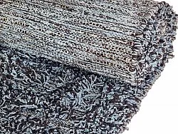 Koberce s dlhým vlasom - Kendra Prírodná bavlna Shaggy (šedá/čierna)