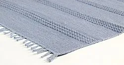 Bavlnený koberec - Lilje (modrý)