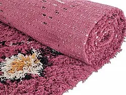 Koberce s dlhým vlasom - Nyle Natural Cotton Shaggy (ružová/multi)