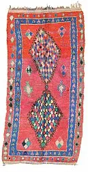 Marockansk Boucherouite-matta 330 x 150 cm