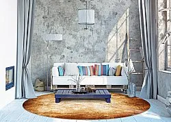 Kruhový koberec - Rimini (hnedý)