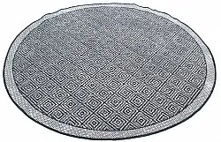 Kruhový koberec - Monsaraz (čierny)