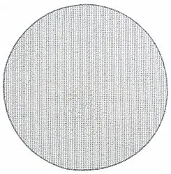 Kruhový koberec - Bergen (strieborný)