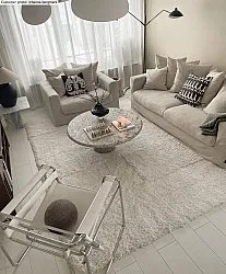 Koberec s dlhým vlasom - Cannes (biely)