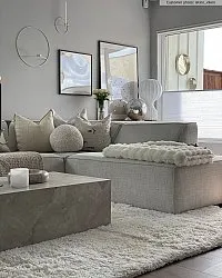 Koberec s dlhým vlasom - Cannes (biely)