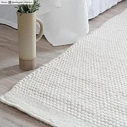 Vlnený koberec - Coastal (biely)