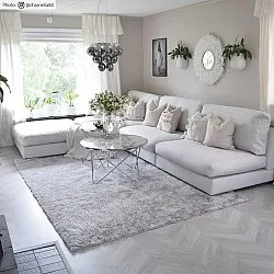 Koberce s dlhým vlasom - Cosy (strieborná)