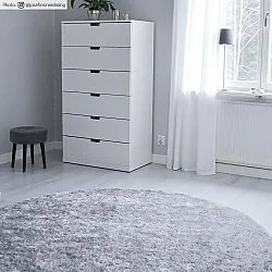 Koberce okrúhle - Cosy (strieborná)