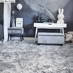 Koberce okrúhle - Cosy (strieborná)
