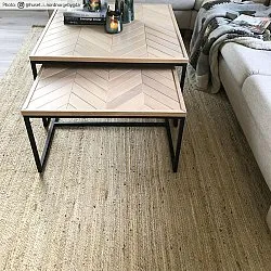 Jutový koberec - Pletenina (juta)