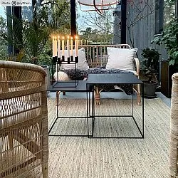 Jutový koberec - Pletenina (juta)