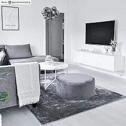 Koberec z viskózy - Jodhpur Špeciálna Luxusná Edícia (šedá)