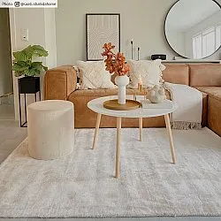 Koberec okrúhly - Jodhpur Špeciálna Luxusná Edícia Viskóza (svetlo béžová)