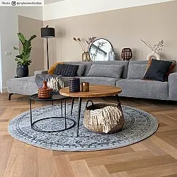 Kruhový koberec - Peking Noble (šedý)