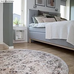 Kruhový koberec - Toujane (šedý)