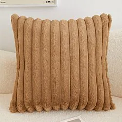 Puzdro na vankúš - Soft stripes (hnedá)