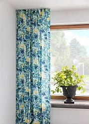 Záclony - Bavlnená záclona Cutie (modrá)