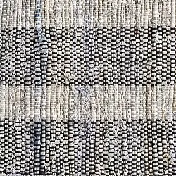 Džínový koberec - Ally (čierny/biely)