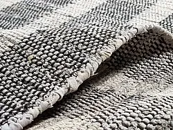 Džínový koberec - Ally (čierny/biely)