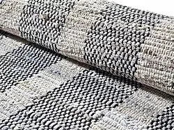 Džínový koberec - Ally (čierny/biely)