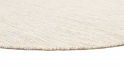 Kruhový koberec - Dhurry (prírodný)