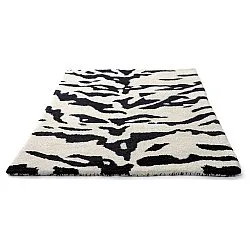 Rohožka - Zebra Tufted Wool Premium (biela/čierna)