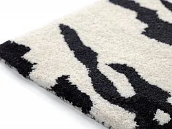 Rohožka - Zebra Tufted Wool Premium (biela/čierna)