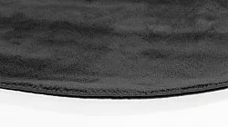 Kruhový koberec - Recyklovaný PET s viskózovým vzhľadom (čierna)