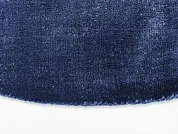 Kruhový koberec - Recyklovaný PET s viskózovým vzhľadom (námornícka modrá)