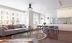 Kruhový koberec - Toujane (multicolor)