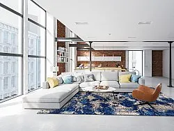 Koberec Wilton - Temima (modrá)