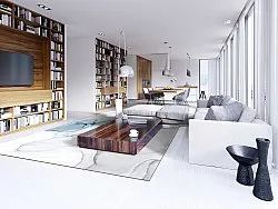 Koberec Wilton - Koloa (modrá)