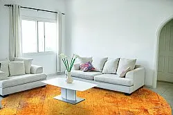 Kruhový koberec - Cesano (oranžový)