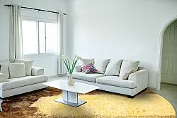 Kruhový koberec - Agost (hnedý/bežový)