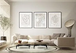 Kruhový koberec - Arriate (béžový/sivý)