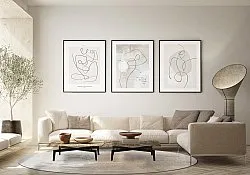 Kruhový koberec - Bornos (sivý/béžový)