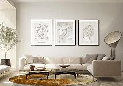 Kruhový koberec - Olivera (hnedý)