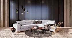 Koberec okrúhly - Olmedo (šedá/béžová)